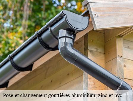Pose et changement gouttières aluminium, zinc et pvc